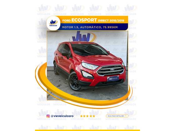 FORD ECOSPORT 1.5 TI-VCT FLEX SE DIRECT AUTOMÁTICO FORD ECOSPORT 1.5 TI-VCT FLEX SE DIRECT AUTOMÁTICO